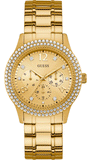 Guess Bedazzle Diamonds Gold Dial Gold Steel Strap Watch For Women - W1097L2 Buy Now By Guess