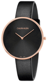 Calvin Klein Full Moon Black Dial Black Leather Strap Watch for Women - K8Y236C1 Buy Now By Calvin Klein