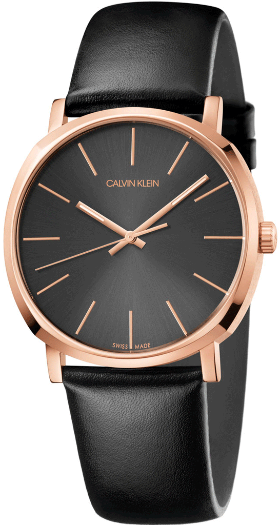 Calvin Klein Posh Black Dial Black Leather Strap Watch for Men - K8Q316C3 Buy Now By Calvin Klein