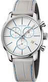 Calvin Klein City Chronograph White Dial White Leather Strap Watch for Men - K2G271Q4 Buy Now By Calvin Klein