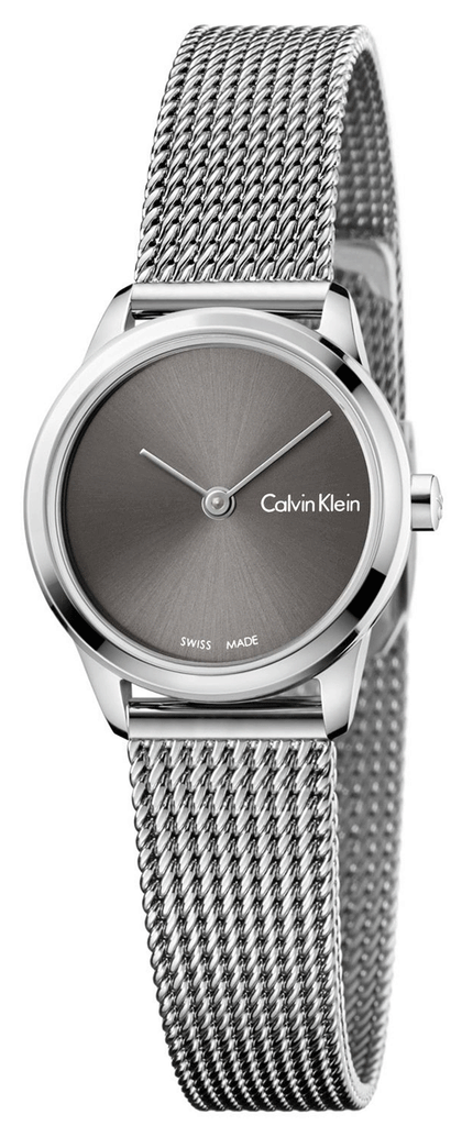 Calvin Klein Minimal Grey Dial Silver Mesh Bracelet Watch for Women - K3M231Y3 Buy Now By Calvin Klein