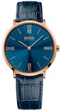 Hugo Boss Jackson Blue Dial Black Leather Strap Watch for Men - 1513371 Buy Now By Hugo Boss