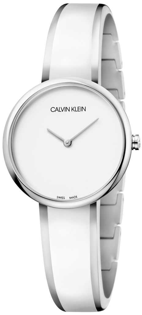 Calvin Klein Seduce White Dial Two Tone Steel Strap Watch for Women - K4E2N116 Buy Now By Calvin Klein