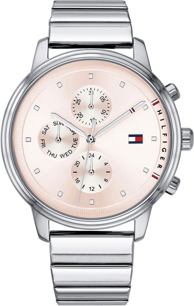 Tommy Hilfiger Blake Pink Dial Silver Steel Strap Watch for Women - 1781904 Buy Now By Tommy Hilfiger