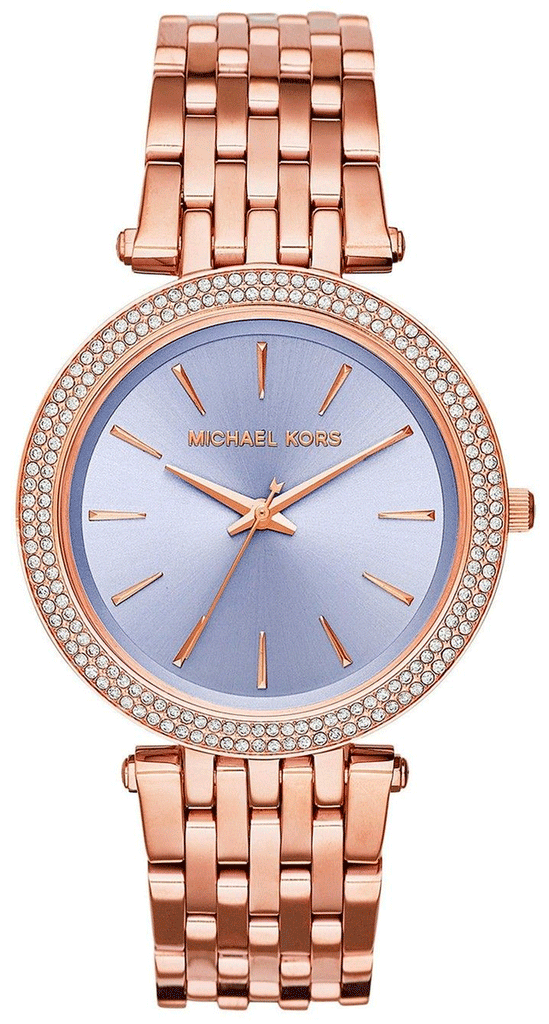 Michael Kors Darci Purple Dial Rose Gold Steel Strap Watch for Women - MK3400 Buy Now By Michael Kors
