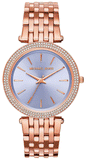 Michael Kors Darci Purple Dial Rose Gold Steel Strap Watch for Women - MK3400 Buy Now By Michael Kors