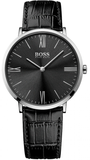 Hugo Boss Jackson Black Dial Black Leather Strap Watch for Men - 1513369 Buy Now By Hugo Boss