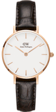 Daniel Wellington Classic Petite York White Dial Brown Leather Strap Watch For Women - DW00100232 Buy Now By Daniel Wellington