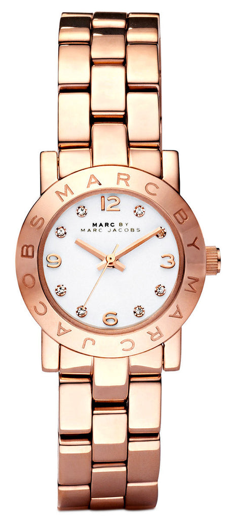 Marc Jacobs Mini Amy White Dial Rose Gold Steel Strap Watch for Women - MBM3078 Buy Now By Marc Jacobs