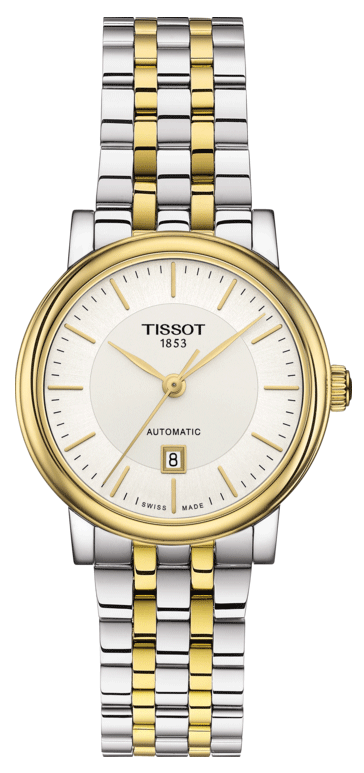 Tissot T Classic Carson Premium White Dial Two Tone Steel Strap Watch for Women - T122.207.22.031.00 Buy Now By Tissot