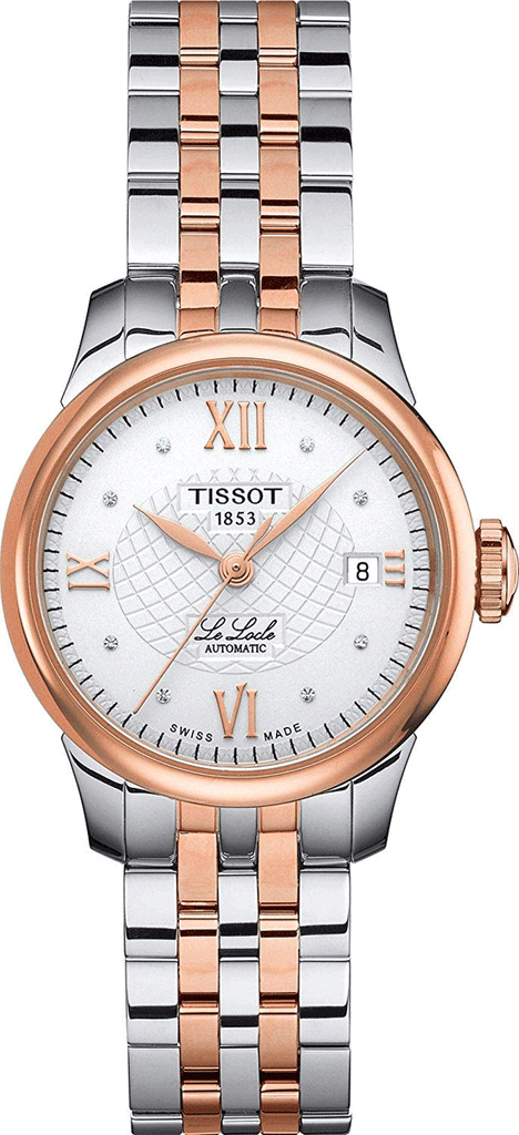 Tissot Le Locle Automatic Lady Silver Dial Two Tone Steel Strap Watch For Women - T41.2.183.16 Buy Now By Tissot