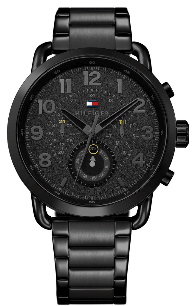Tommy Hilfiger Briggs Black Dial Black Steel Strap Watch for Men - 1791423 Buy Now By Tommy Hilfiger