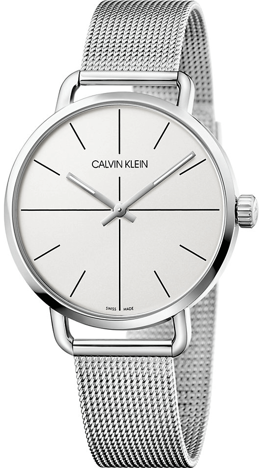 Calvin Klein Even Quartz White Dial Silver Steel Strap Watch for Women - K7B21126 Buy Now By Calvin Klein