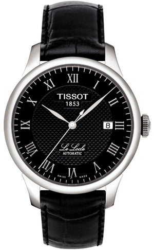 Tissot T Classic Le Locle Automatic Black Dial Black Leather Strap Watch For Men - T41.1.423.53 Buy Now By Tissot