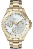 Hugo Boss Premiere White Dial Gold Steel Strap Watch for Women - 1502445 Buy Now By Hugo Boss