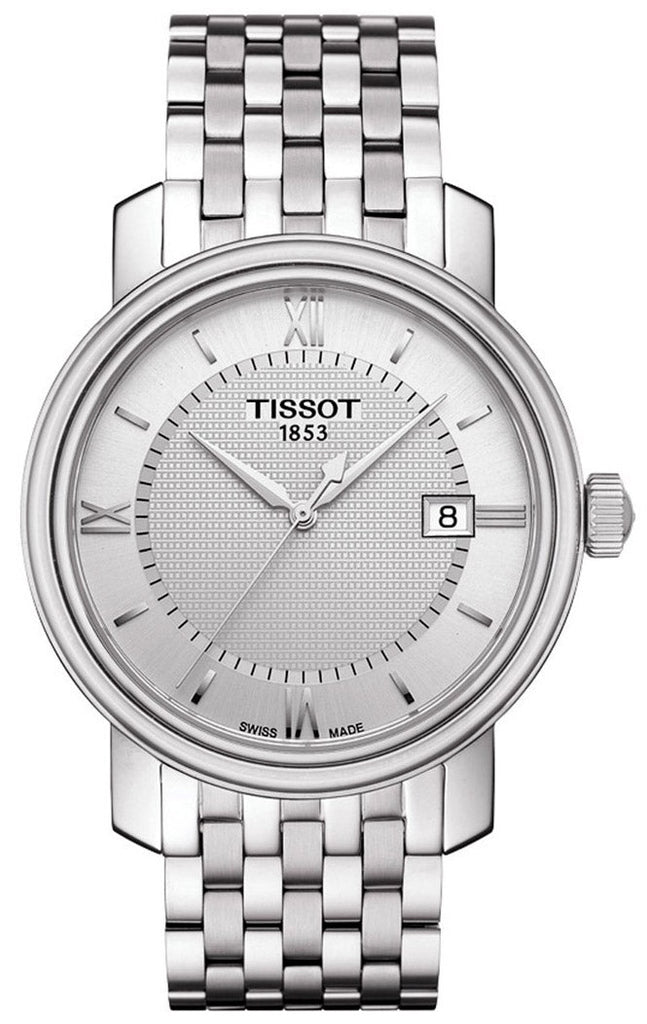 Tissot T Classic Bridgeport Silver Dial Silver Mesh Bracelet Watch For Men - T097.410.11.038.00 Buy Now By Tissot