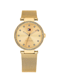 Tommy Hilfiger Lynn Quartz Gold Dial Gold Mesh Bracelet Watch For Women - 1781864 Buy Now By Tommy Hilfiger