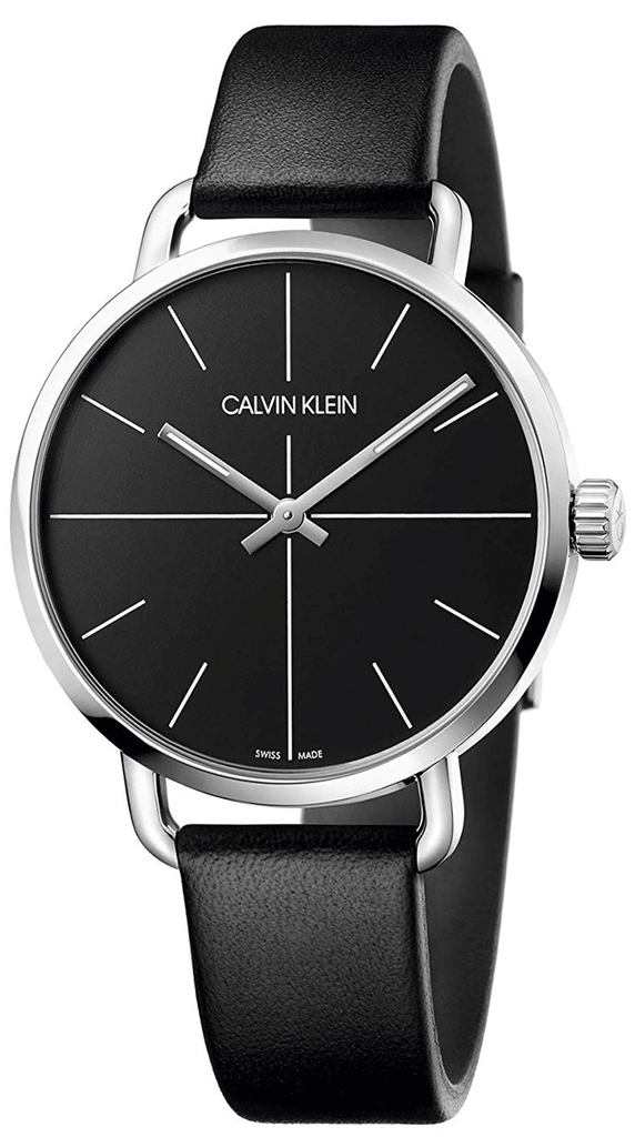 Calvin Klein Evan Black Dial Black Leather Strap Watch for Men - K7B211CZ Buy Now By Calvin Klein