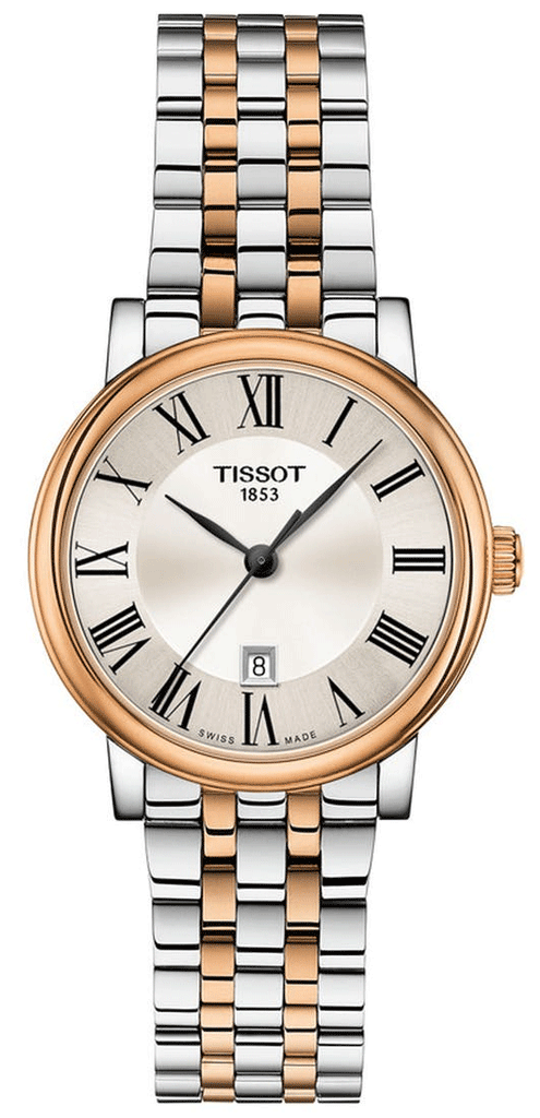 Tissot Carson Premium Lady Silver Dial Two Tone Steel Strap Watch For Women - T122.210.22.033.01 Buy Now By Tissot