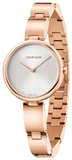Calvin Klein Wavy White Dial Rose Gold Steel Strap Watch for Women - K9U23646 Buy Now By Calvin Klein