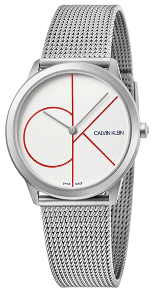 Calvin Klein Minimal White Dial Silver Mesh Bracelet Watch for Women - K3M52152 Buy Now By Calvin Klein