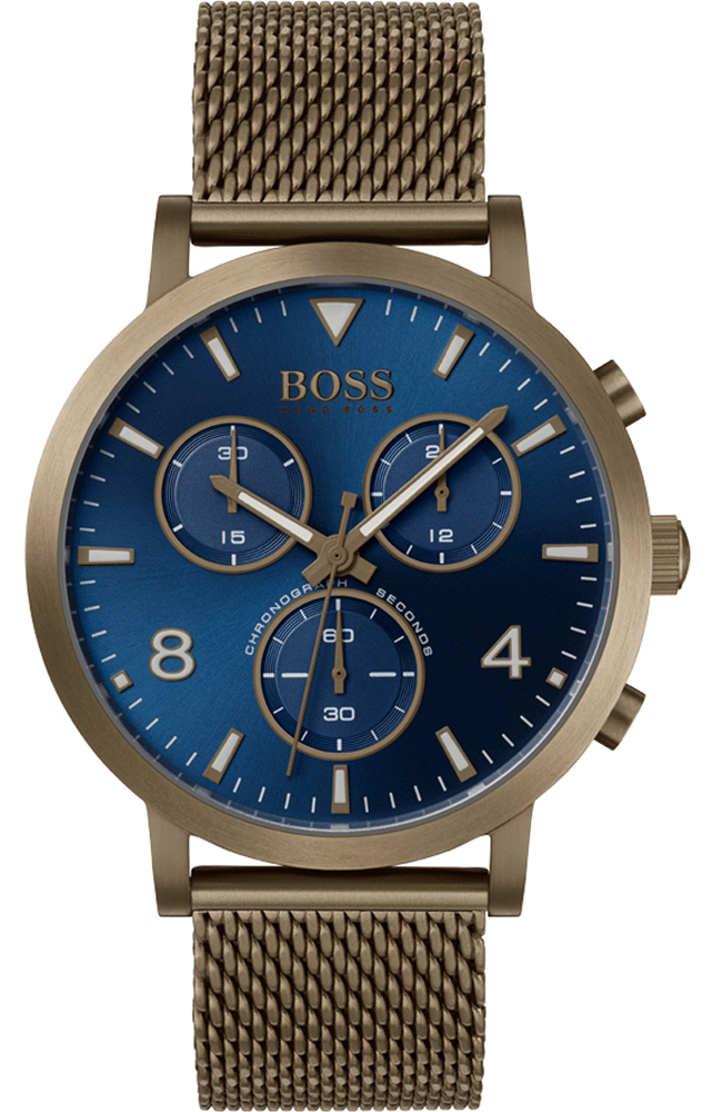 Hugo Boss Spirit Blue Dial Grey Mesh Bracelet Watch for Men - 1513693 Buy Now By Hugo Boss