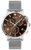 Hugo Boss Spirit Brown Dial Silver Mesh Bracelet Watch for Men - 1513694 Buy Now By Hugo Boss