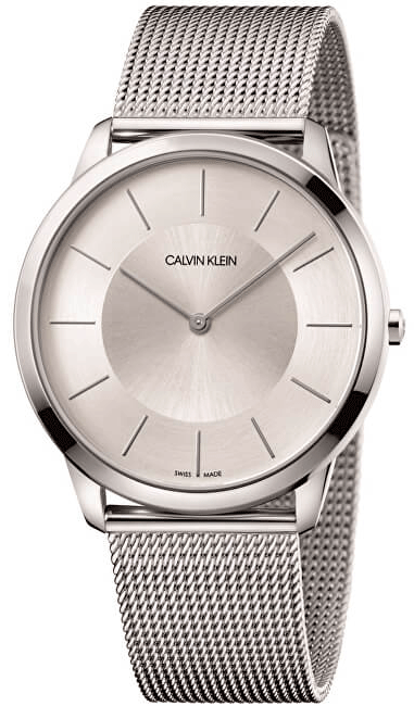 Calvin Klein Minimal White Dial Silver Mesh Bracelet Watch for Men - K3M22126 Buy Now By Calvin Klein