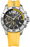 Tommy Hilfiger Sports Multifunction Black Dial Yellow Rubber Strap Watch for Men - 1791144 Buy Now By Tommy Hilfiger