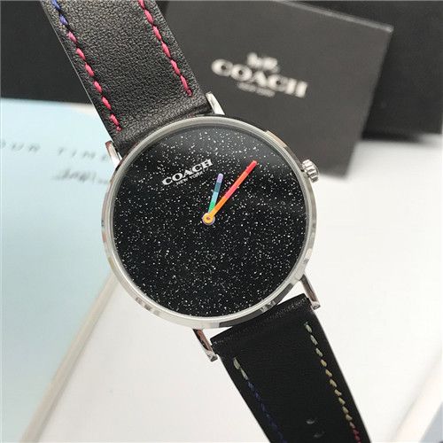 Coach Perry Black Dial Black Leather Strap Watch for Women - 14503033 Buy Now By Coach