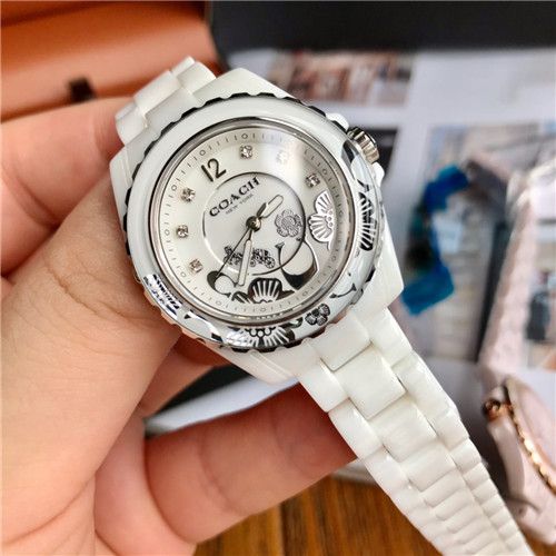 Coach Preston White Dial White Steel Strap Watch for Women - 14503464 Buy Now By Coach