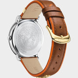 Versace V-Circle Quartz Mother of Pearl Dial Brown Leather Strap Watch for Women - VBP03017 Buy Now By Versace