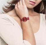 Coach Perry Red Dial Red Leather Strap Watch for Women - 14503867 Buy Now By Coach