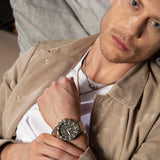 Emporio Armani Diver Chronograph Green Dial Two Tone Steel Strap Watch For Men - AR11361 Buy Now By Emporio Armani