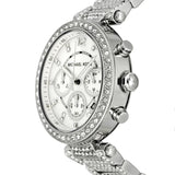 Michael Kors Parker Mother of Pearl Dial Diamonds Silver Steel Strap Watch for Women - MK5572 Buy Now By Michael Kors
