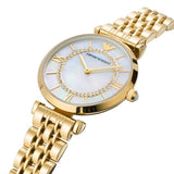 Emporio Armani Gianni T Bar White Mother of Pearl Dial Gold Steel Strap Watch For Women - AR1907 Buy Now By Emporio Armani