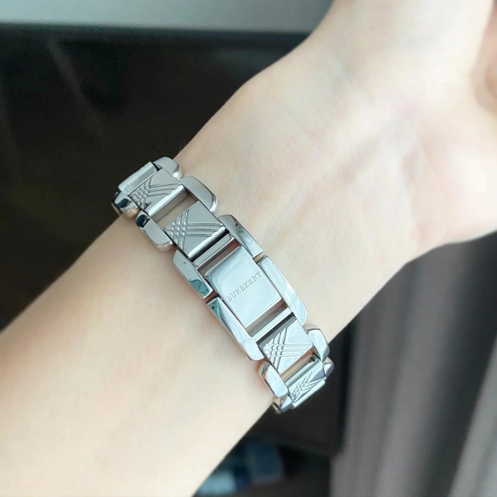 Burberry Signature Silver Dial Silver Steel Strap Watch for Women - BU4212 Buy Now By Burberry