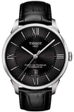Tissot Chemin Des Tourelles Powermatic 80 Black Dial Black Leather Strap Watch For Men - T099.407.16.058.00 Buy Now By Tissot