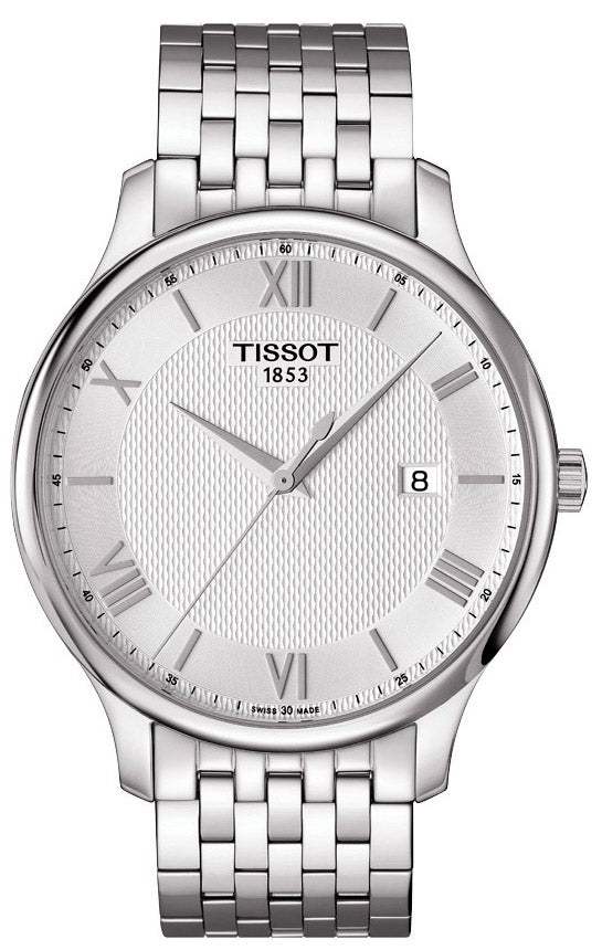 Tissot T Classic Tradition Silver Dial Silver Steel Strap Watch For Men - T063.610.11.038.00 Buy Now By Tissot