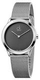 Calvin Klein Minimal Grey Dial Silver Mesh Bracelet Watch for Women - K3M2212X Buy Now By Calvin Klein