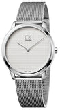 Calvin Klein Minimal White Dial Silver Mesh Bracelet Watch for Men - K3M2112Y Buy Now By Calvin Klein