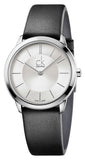 Calvin Klein Minimal Silver Dial Black Leather Strap Watch for Women - K3M221C6 Buy Now By Calvin Klein