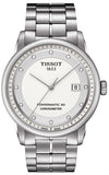 Tissot T Classic Luxury Powermatic 80 White Dial Silver Steel Strap Watch For Men - T086.408.11.016.00