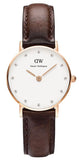Daniel Wellington Classy Bristol White Dial Brown Leather Strap Watch For Women - DW00100062 Buy Now By Daniel Wellington