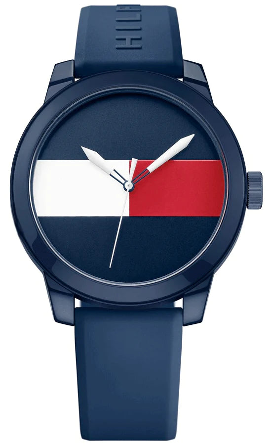 Tommy Hilfiger Denim Quartz Blue Dial Blue Rubber Strap Watch for Men - 1791322 Buy Now By Tommy Hilfiger