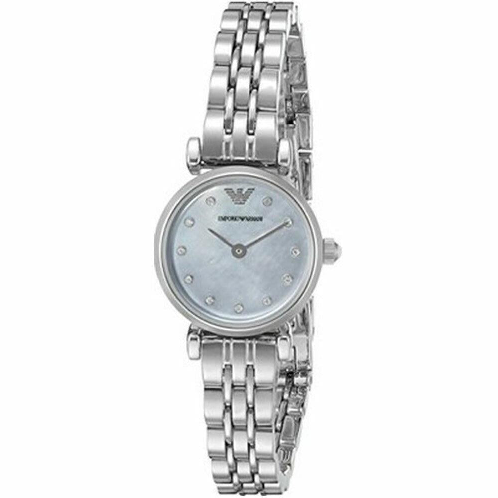 Emporio Armani Gianni Blue Dial Silver Steel Strap Watch For Women - AR1961 Buy Now By Emporio Armani