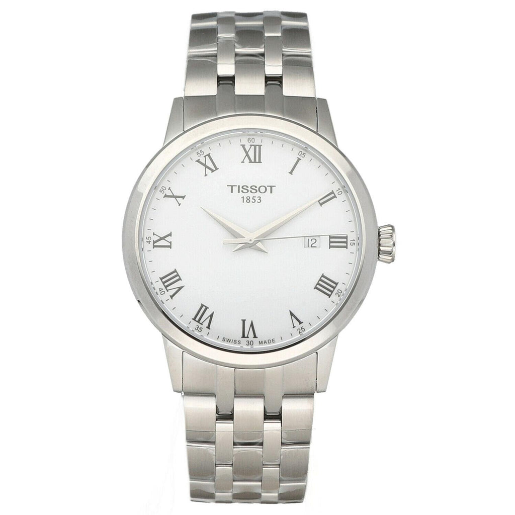 Tissot T Classic Dream White Dial Silver Steel Strap Watch For Men - T129.410.11.013.00 Buy Now By Tissot