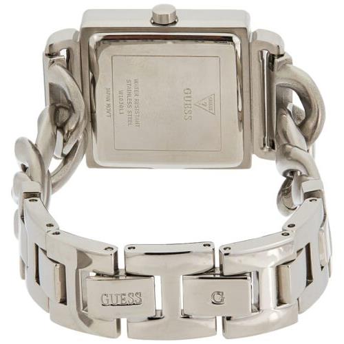 Guess Vanity Diamonds White Dial Silver Steel Strap Watch for Women - W1030L1 Buy Now By Guess