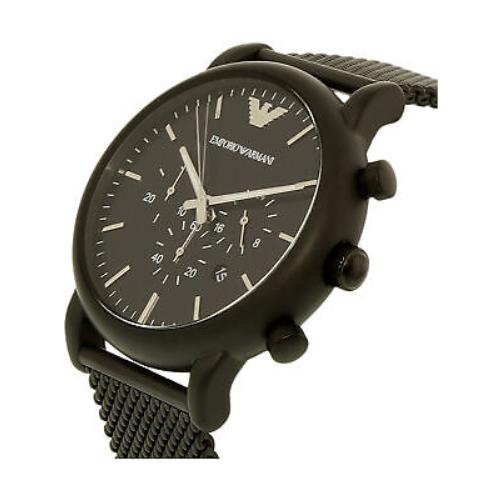 Emporio Armani Sport Chronograph Black Dial Black Mesh Bracelet Watch For Men - AR1968 Buy Now By Emporio Armani