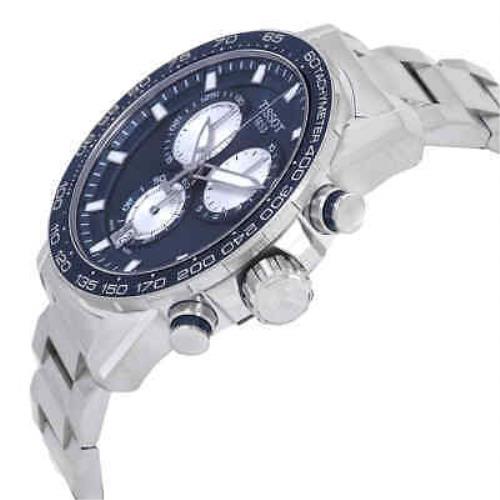 Tissot Supersport Chrono Blue Dial Silver Steel Strap Watch For Men - T125.617.11.041.00 Buy Now By Tissot